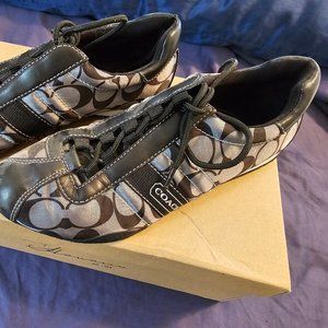 COACH Kathleen's Black/Beige/Silver Size 7.5